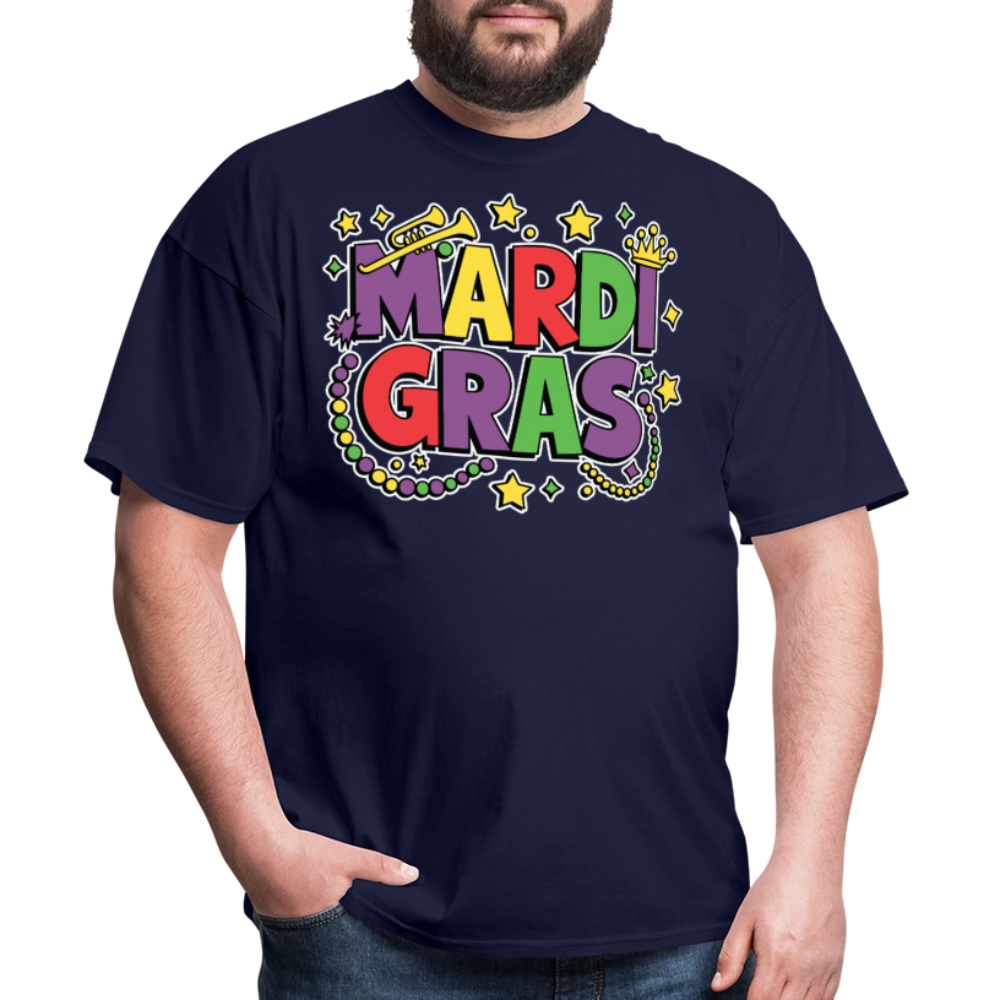 Funny Mardi Gras Shirt For Parade Lovers New Orleans Festival T-shirt - navy