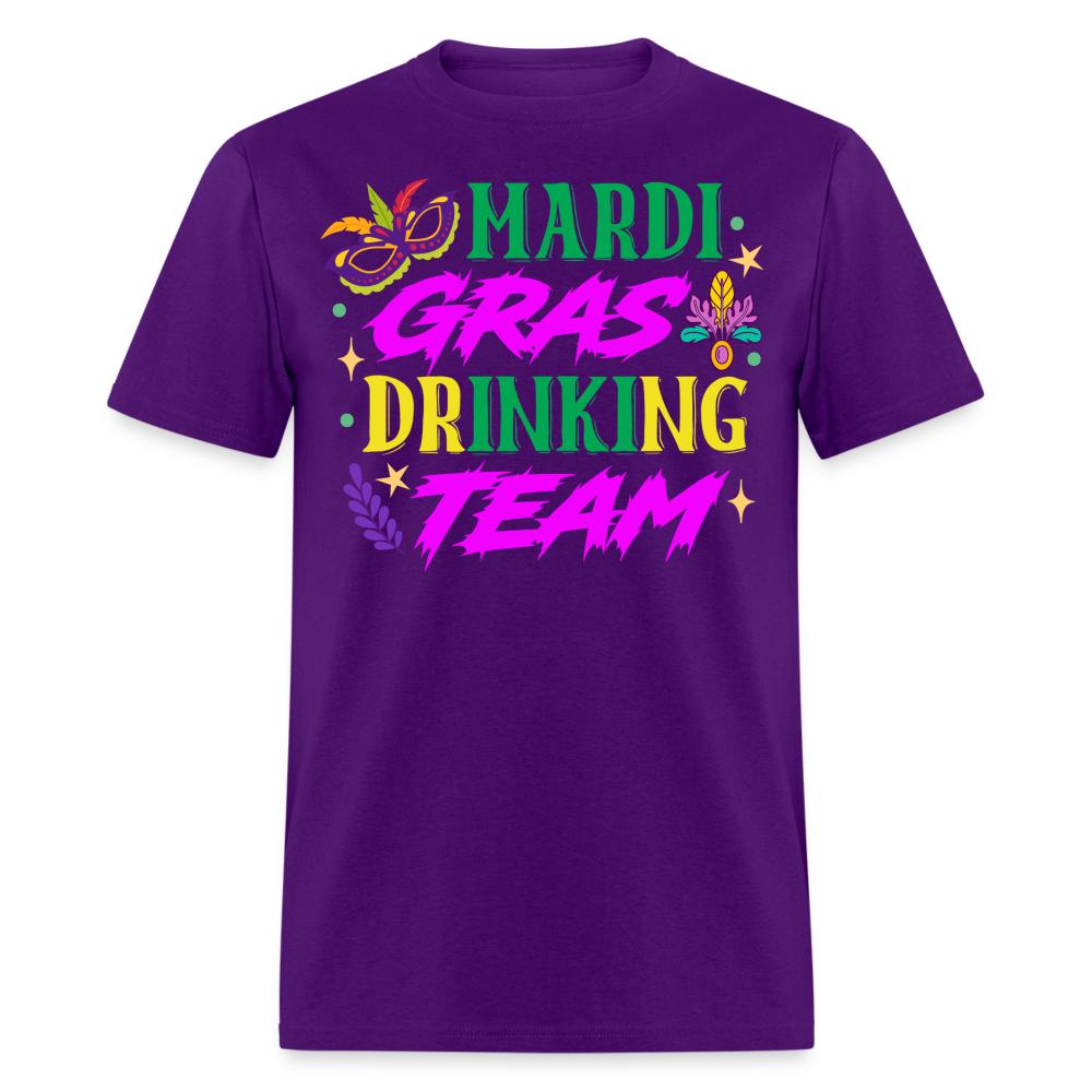 Funny Mardi Gras Party Tee Mardi Gras Drinking Team T-shirt - purple