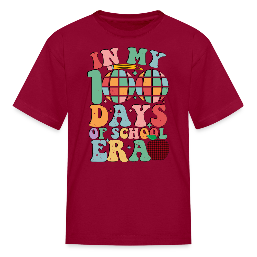 Cute Teacher Shirts For 100th Day Of School Kids T-shirt - dark red