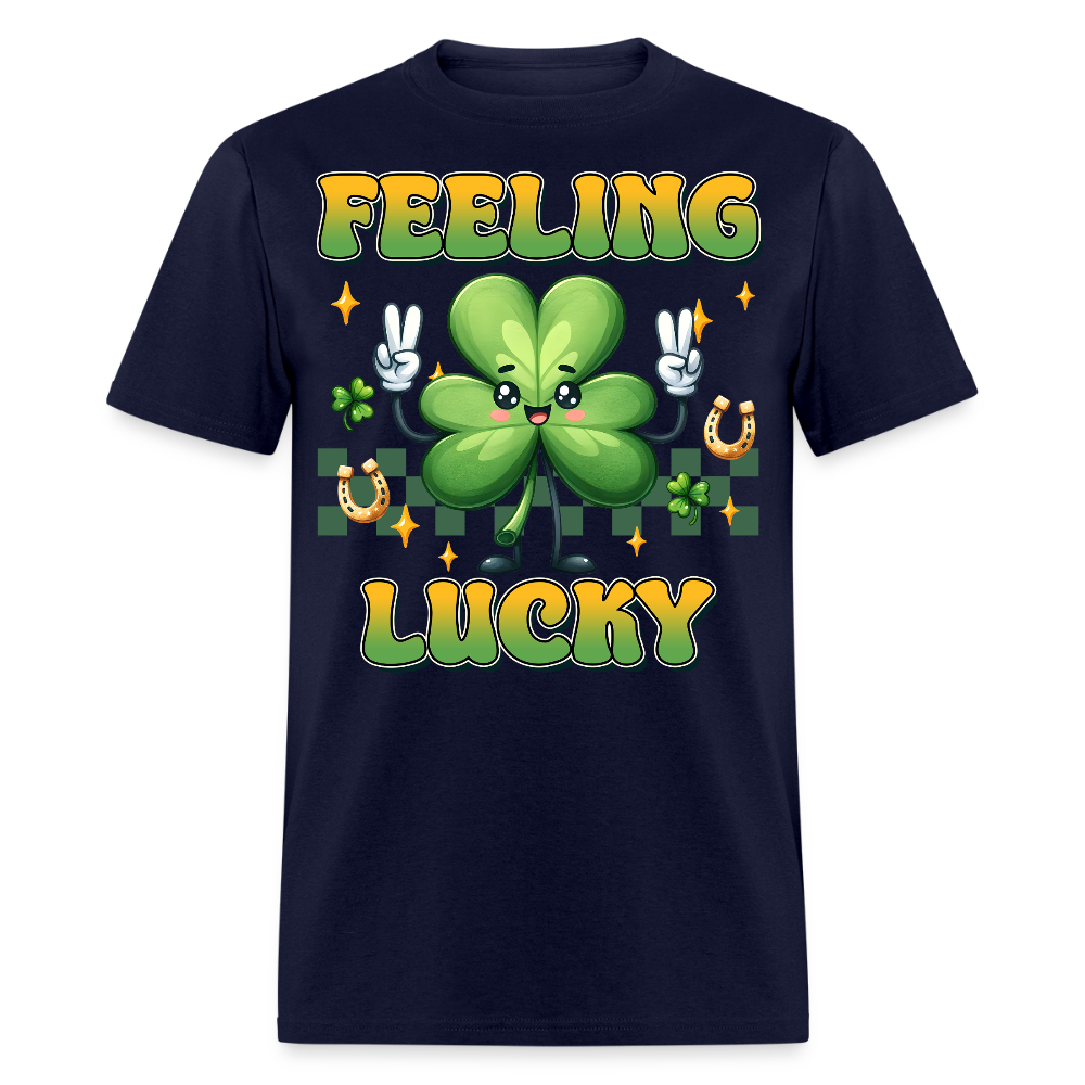 Feeling Lucky Irish Festival T-shirt - navy