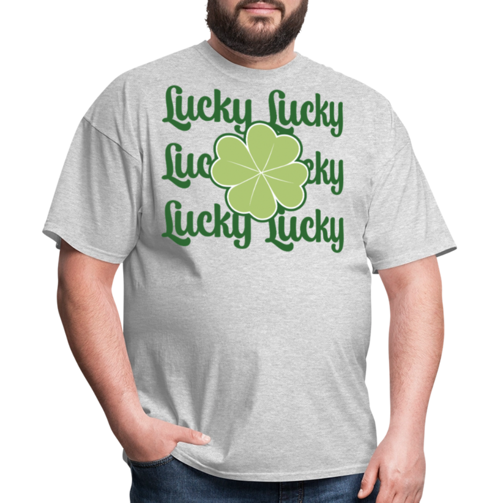 St Patrick’s Day Lucky Clover T-shirt - heather gray