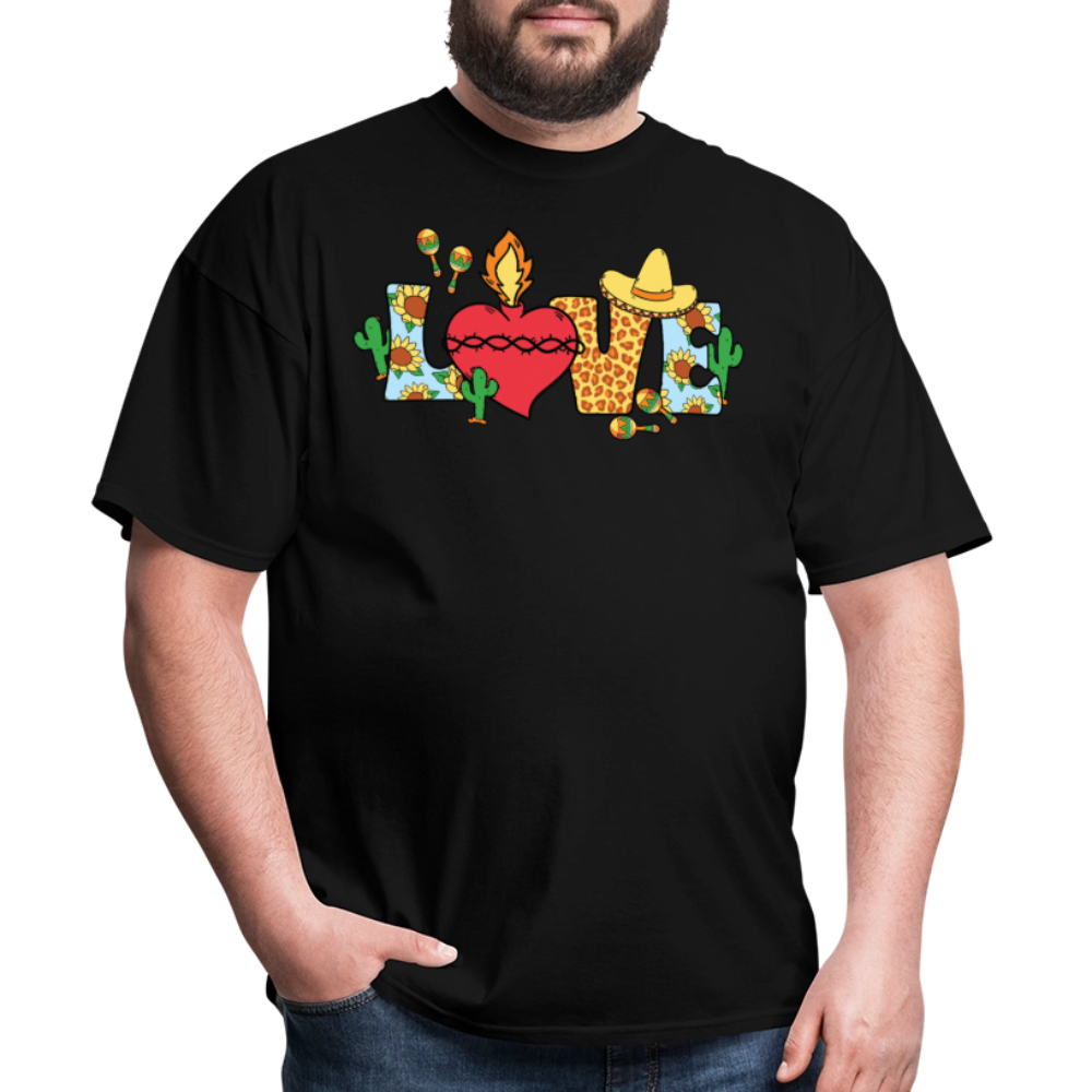 Cinco de Mayo Aesthetic Tee Mexican Fiesta Love T-shirt - black