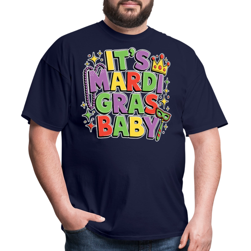 New Orleans Carnival Festival Tee It’s Mardi Gras Baby T-shirt - navy