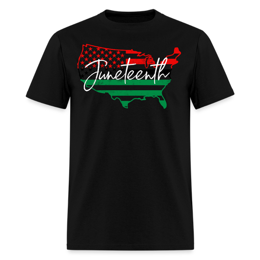 Pan African Flag Juneteenth T-Shirt - black