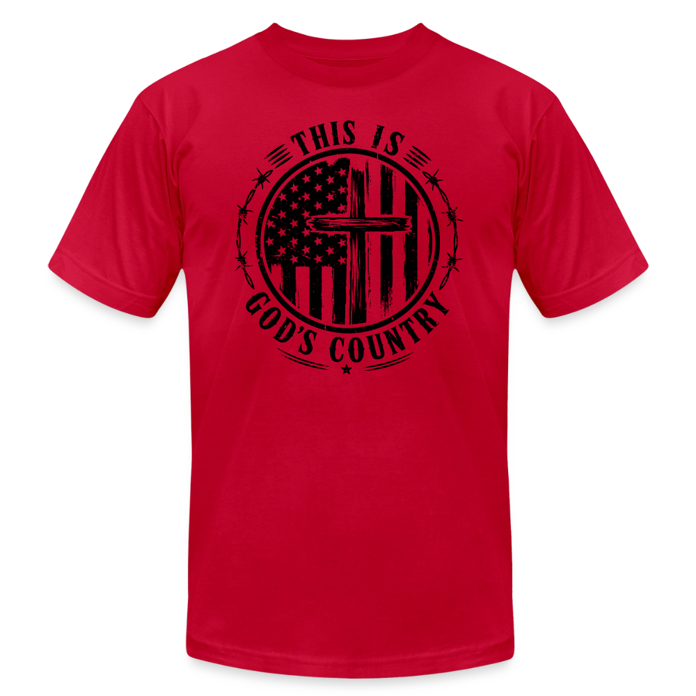This Is God's Country T-Shirt | Bella + Canvas Unisex Tee - red