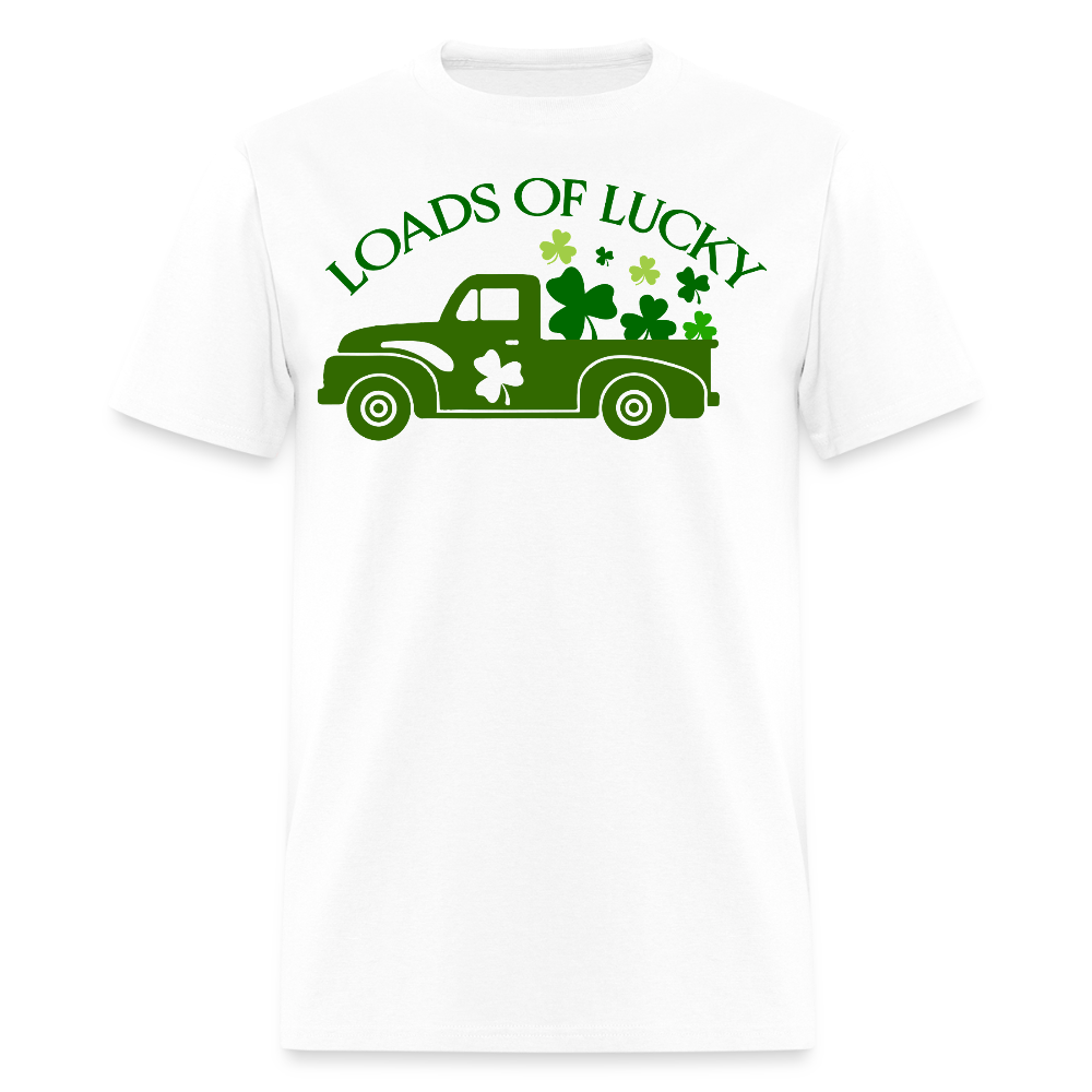 St Patrick’s Day Lucky Truck T-shirt - white