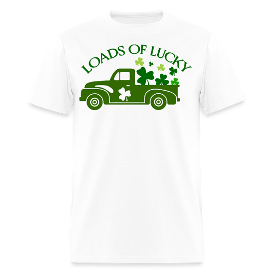 St Patrick’s Day Lucky Truck T-shirt - white