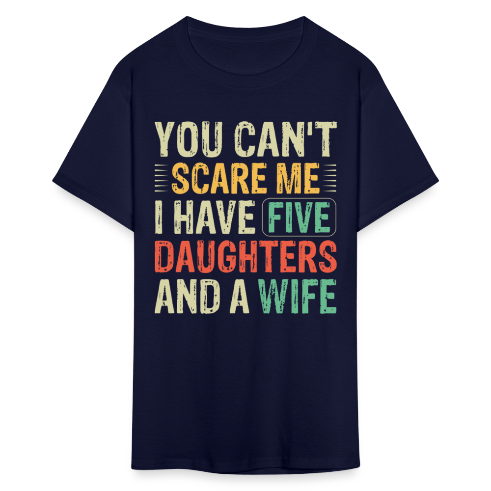 Best Father’s Day Gift For Dads With Multiple Daughters And A Wife T-shirt - navy