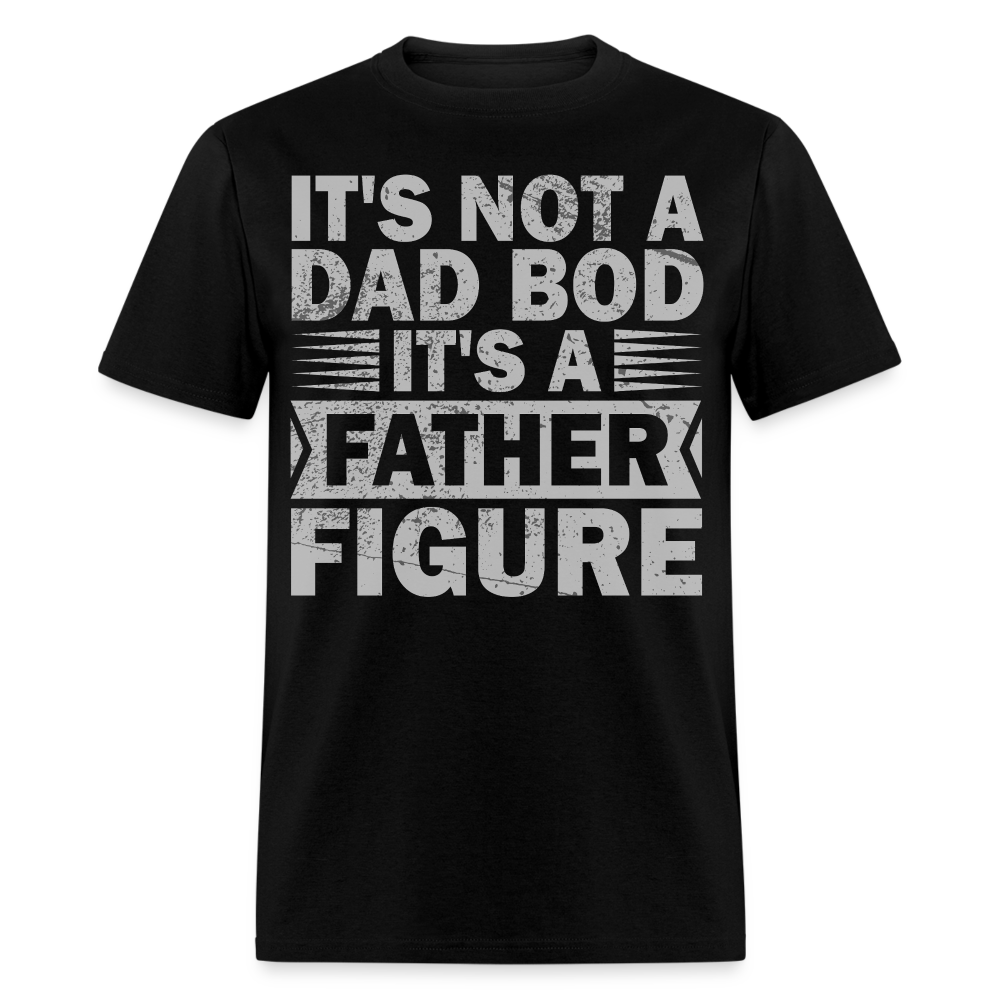 Funny Dad Bod T-shirt For Men Father Figure Shirt - black