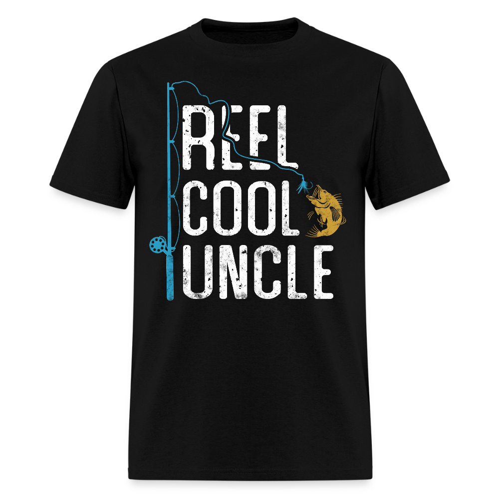 Best Uncle Gift For Fisherman T-shirt - black