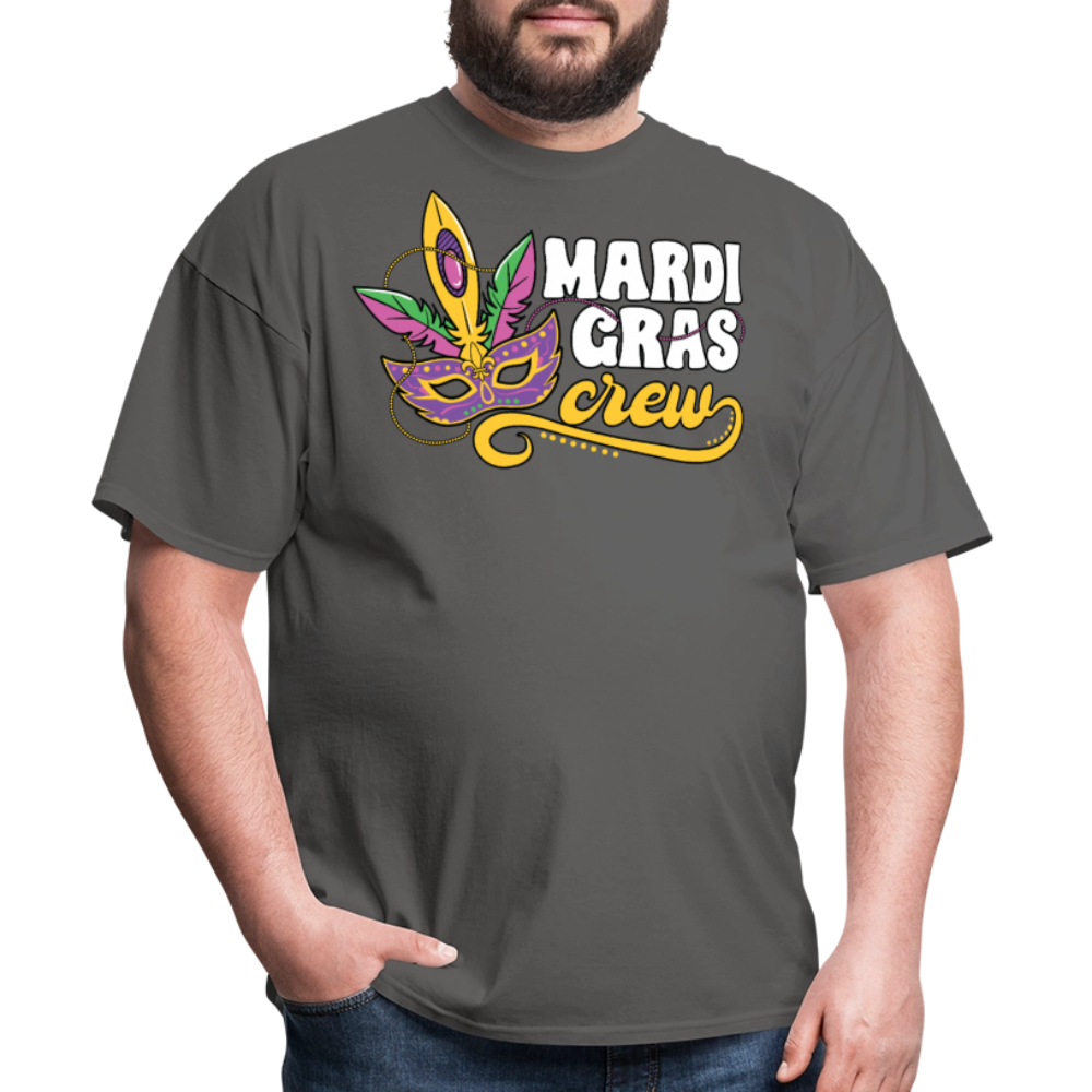 Matching Mardi Gras Funny Shirts Mardi Gras Party Crew T-shirt - charcoal