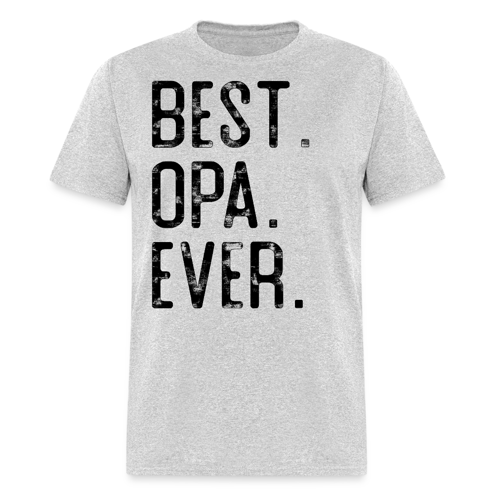 Best Opa Ever Tee For German Grandpa T-shirt - heather gray