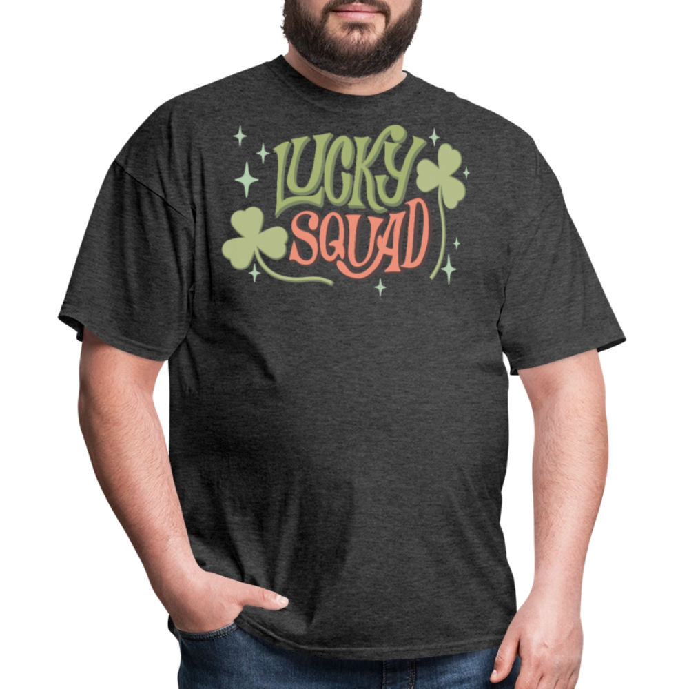 Lucky Squad St Patrick’s Day T-shirt - heather black