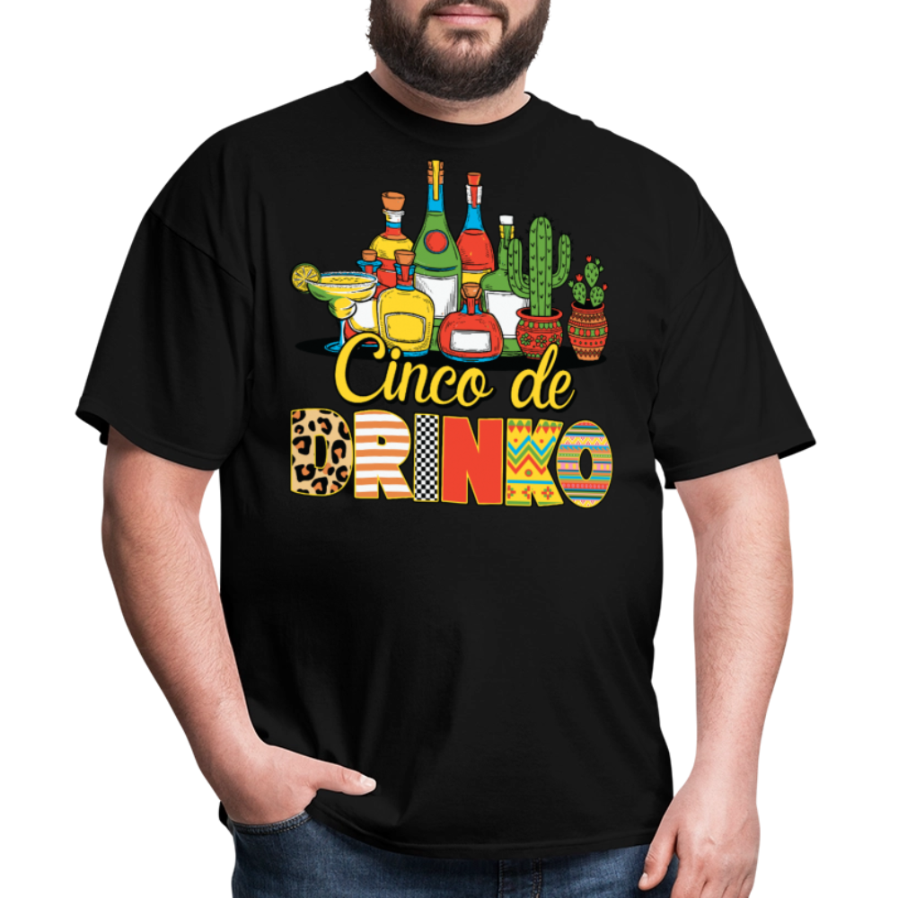 Tequila and Margarita Party Tee Funny Cinco de Mayo Drinking T-shirt - black