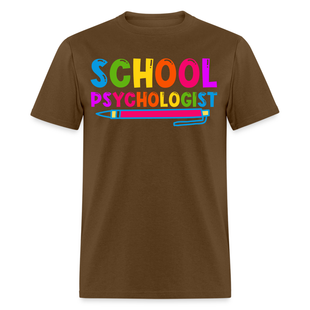 Best Gifts For School Psychologists Mental Health Unisex T-Shirt - brown