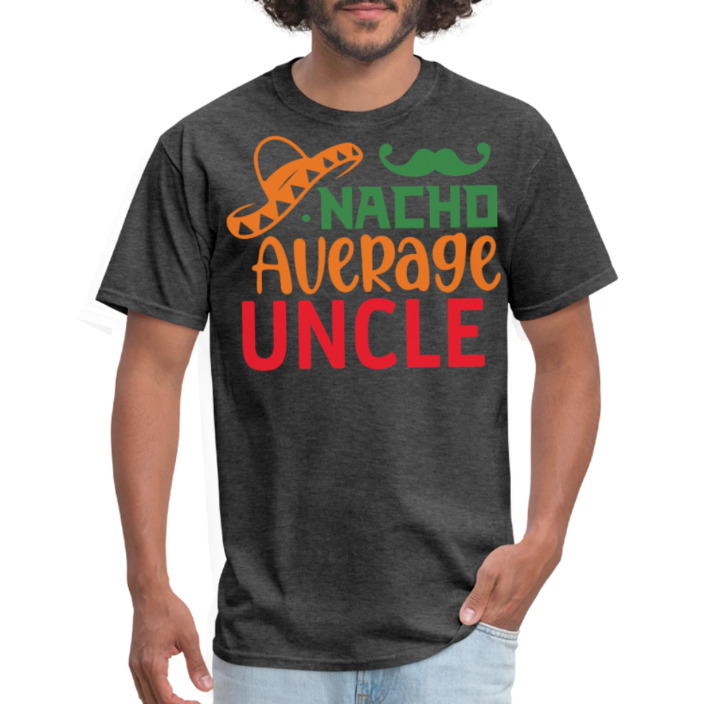 Nacho Average Uncle Fiesta T-shirt - heather black