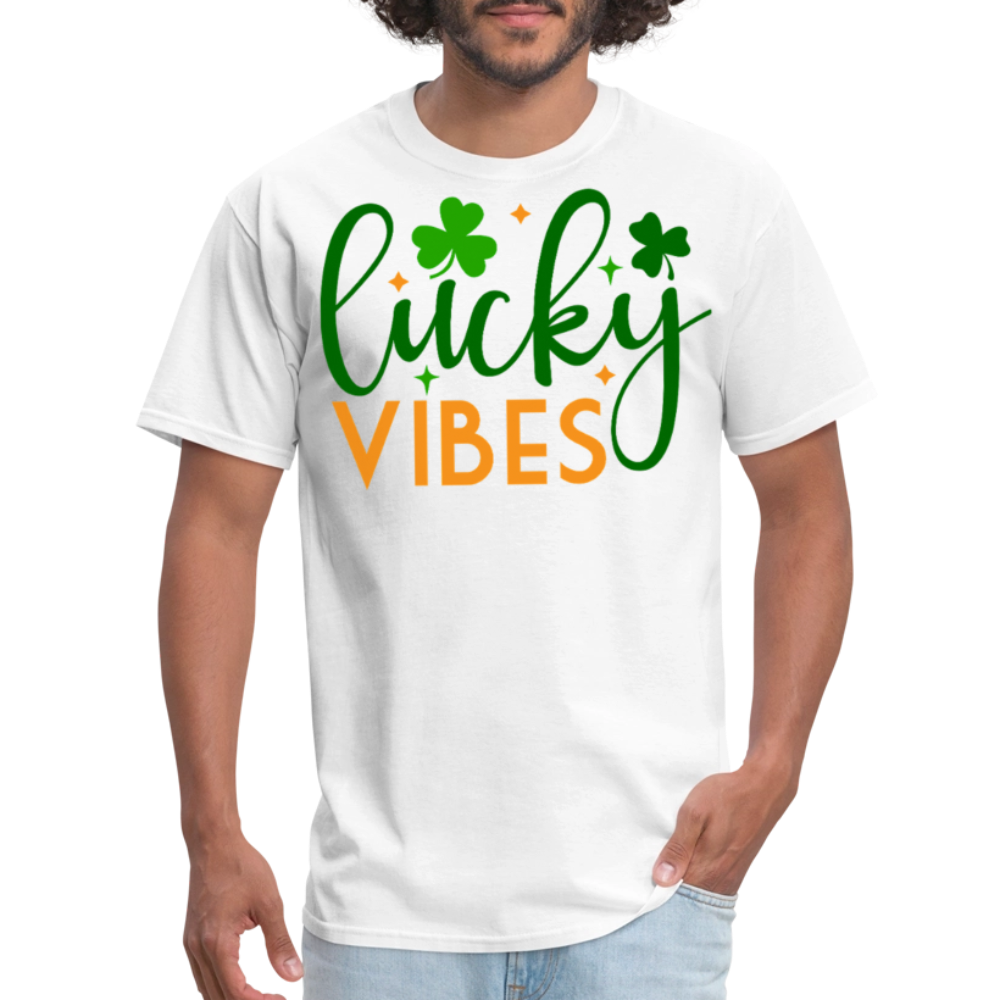 Lucky Vibes St Patrick’s Day Party T-shirt - white