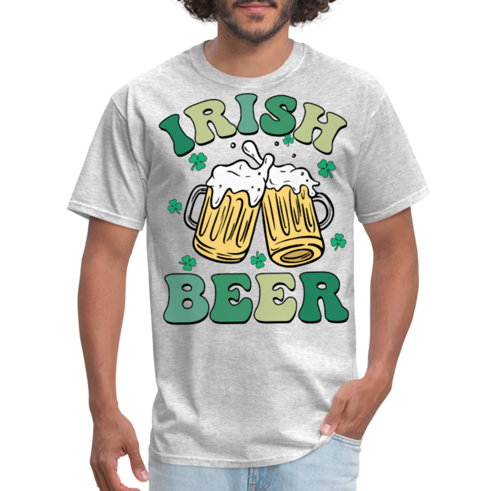 Funny Irish Beer Tee For St Patrick’s Day T-shirt - heather gray