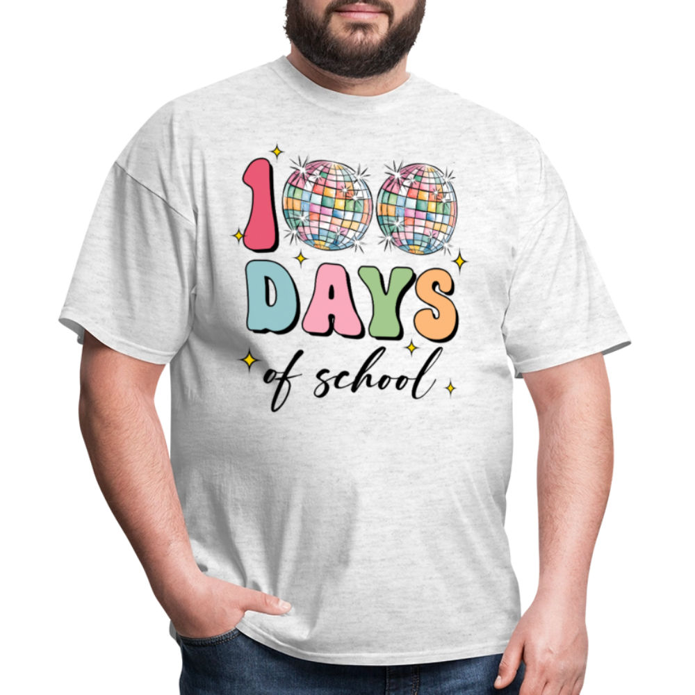 Colorful Teacher Appreciation Gifts Best 100Days Of School T-shirt - light heather gray