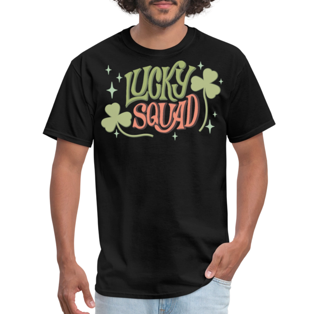 Lucky Squad St Patrick’s Day T-shirt - black