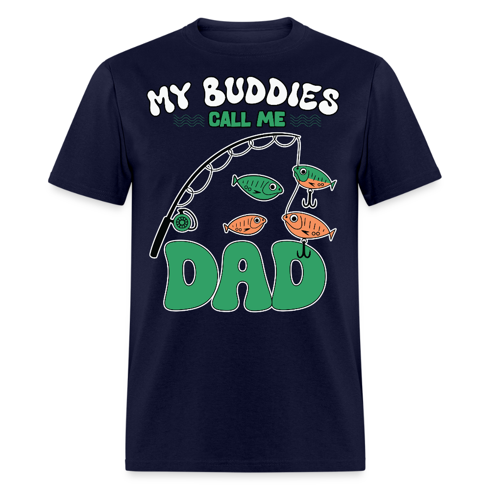 Father’s Day Gift For Fishing Dad T-shirt - navy