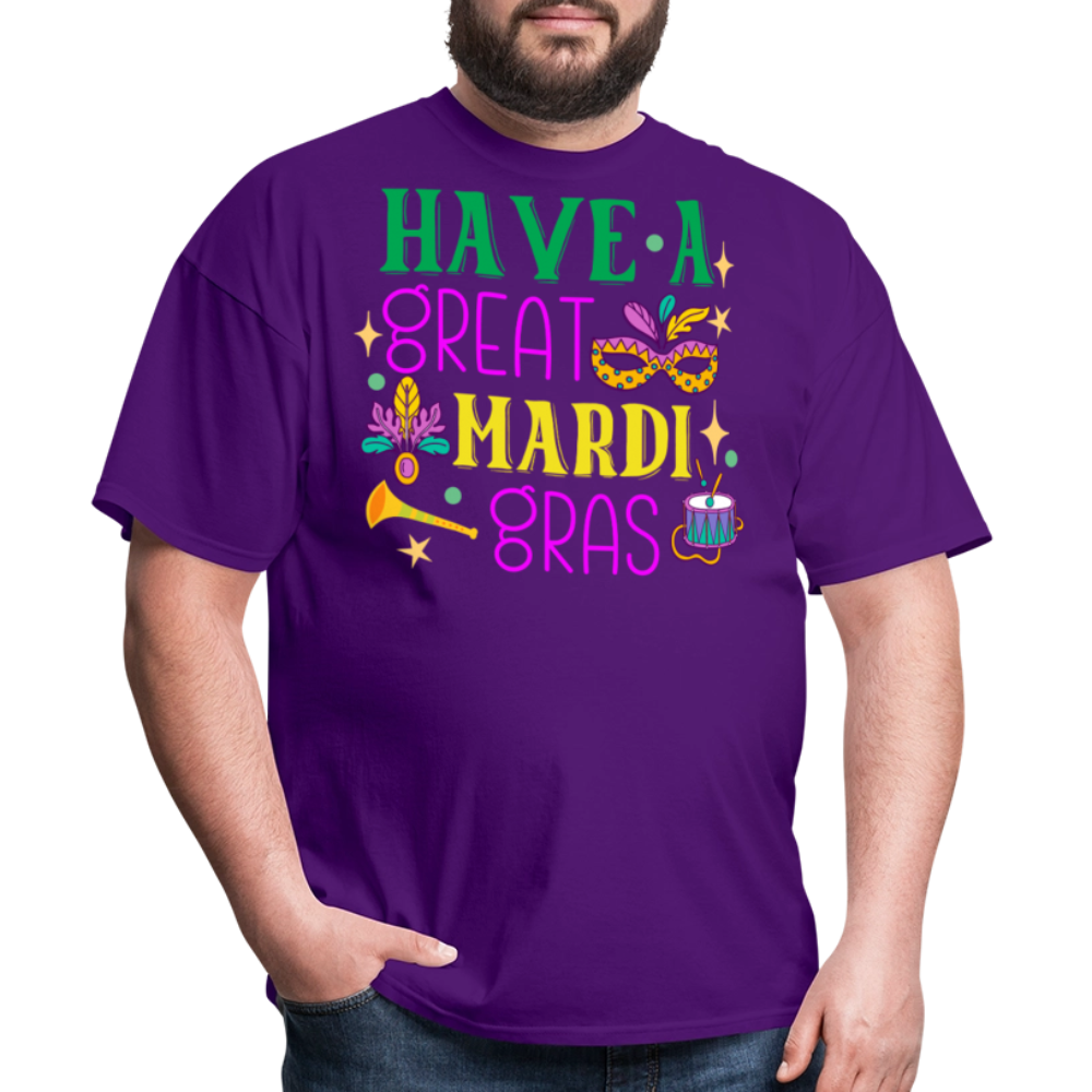 Louisiana Carnival Celebration Tee Have a great Mardi Gras T-shirt - purple