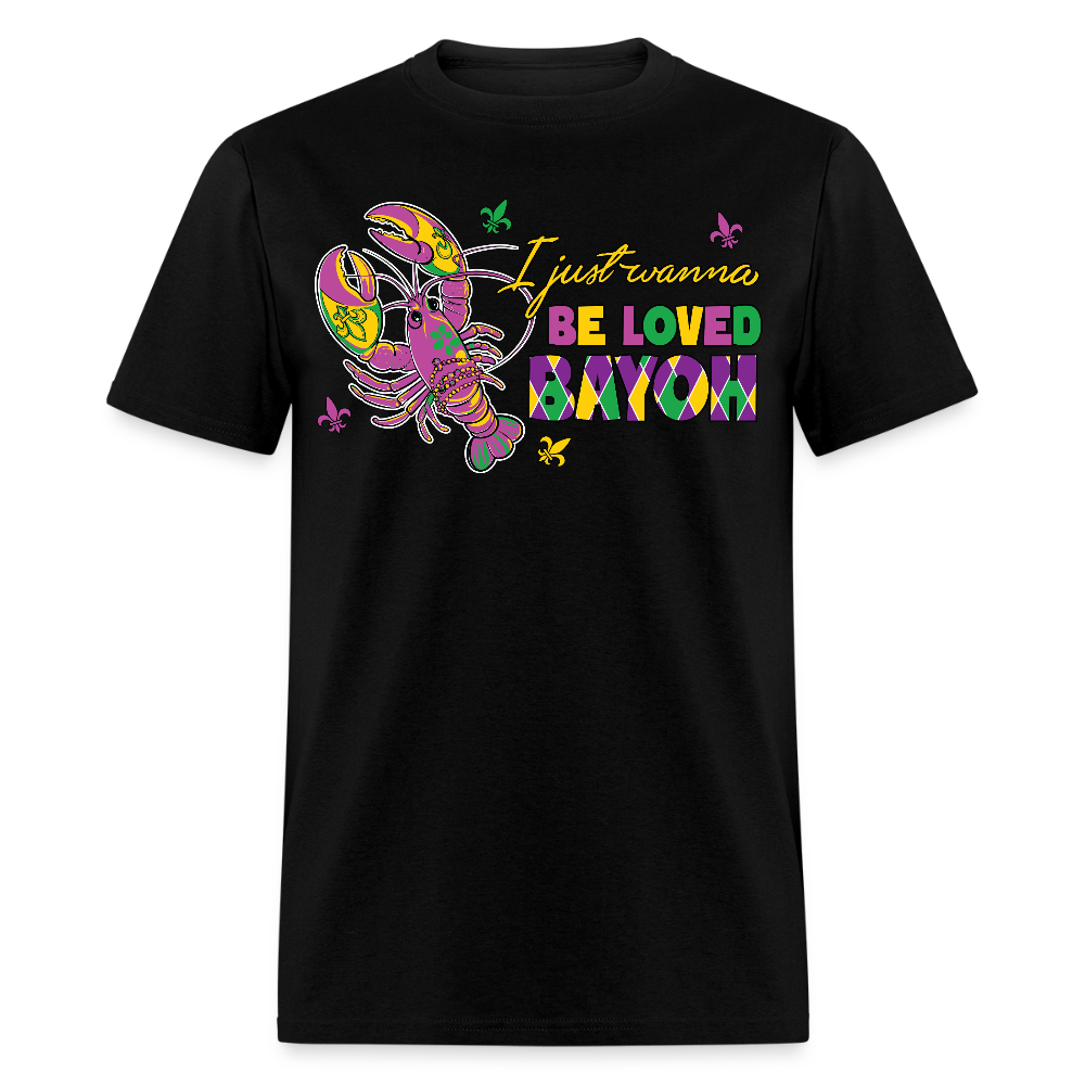 Bayou Themed Mardi Gras Shirts For Parties Crawfish T-shirt - black