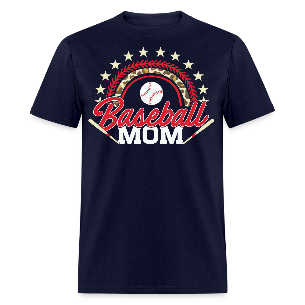 Stylish Baseball Mom Apparel For Proud Mothers T-shirt - navy