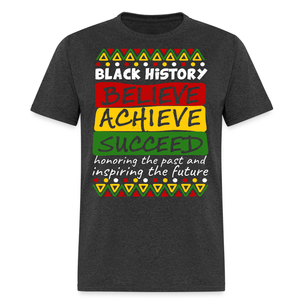 Black Culture Awareness Honoring The Past Inspiring The Future T-Shirt - heather black