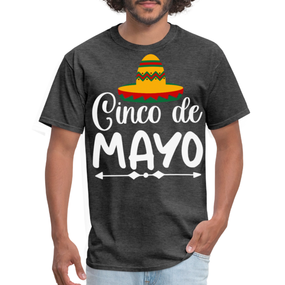 Cinco de Mayo Party Tees for Men and Women T-shirt - heather black