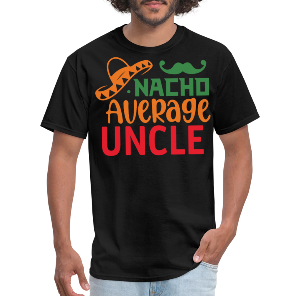 Nacho Average Uncle Fiesta T-shirt - black