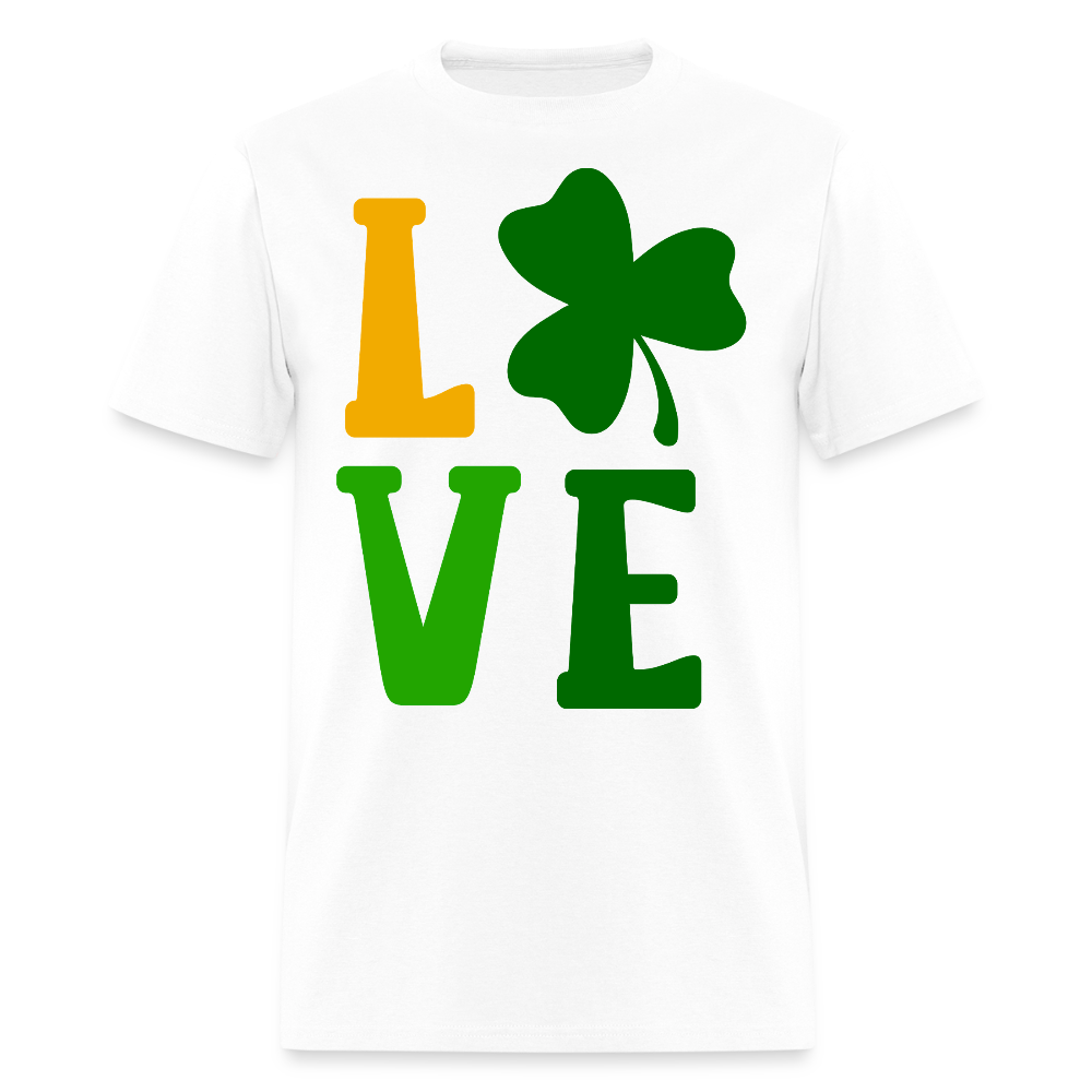 St Patrick's Day Shamrock Love T-shirt - white