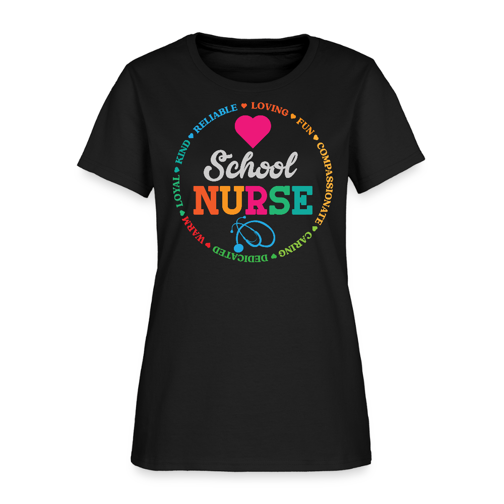 School Nurse Appreciation Gift T-Shirt - black