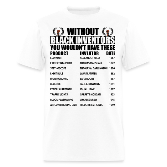 Black Inventors African American Inventions T-Shirt - white