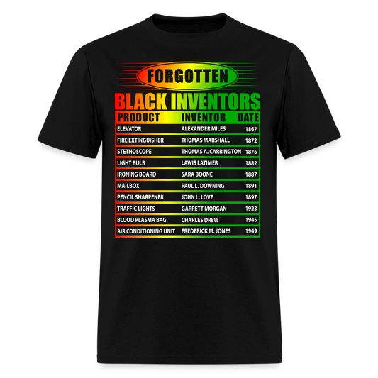 Forgotten Black Inventors Juneteenth Celebration T-Shirt - black