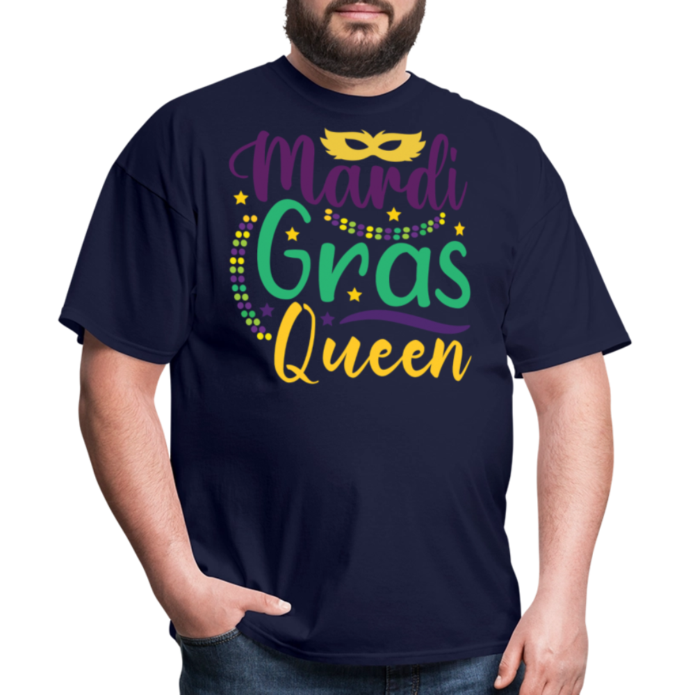 Mardi Gras Queen Tee For Women Masquerade Party T-shirt - navy