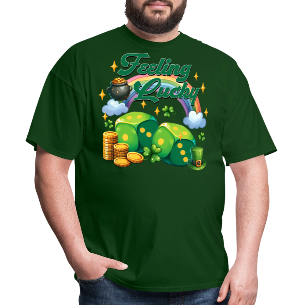 Feeling Lucky St Patrick’s Day Lucky Charm T-shirt - forest green