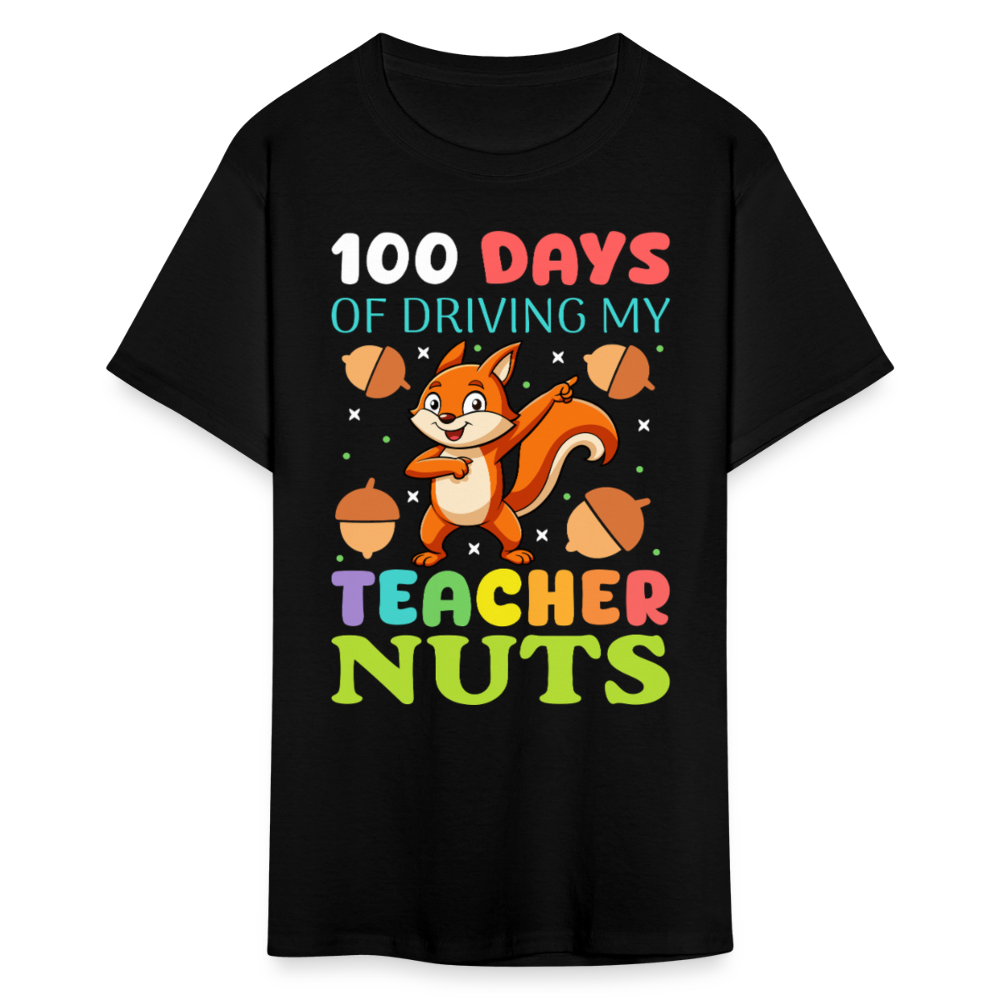 100 Days Of Driving My Teacher Crazy Shirt Funny School Teacher T-shirt - black