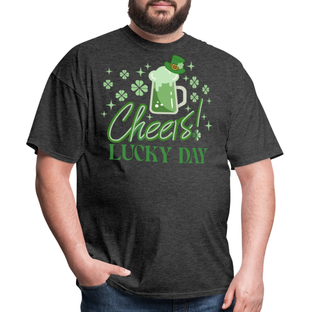 Lucky Day St Patrick’s Drinking Team T-shirt - heather black