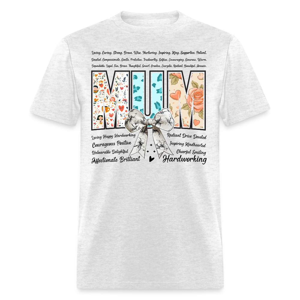 Floral Mother's Day Gift Ideas For Mums T-Shirt - light heather gray