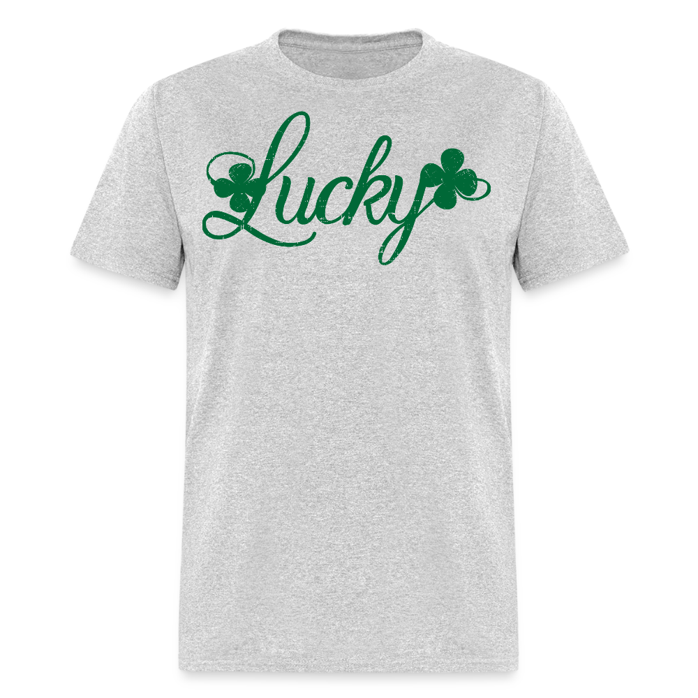 St Patrick’s Day Lucky Shamrock T-shirt - heather gray