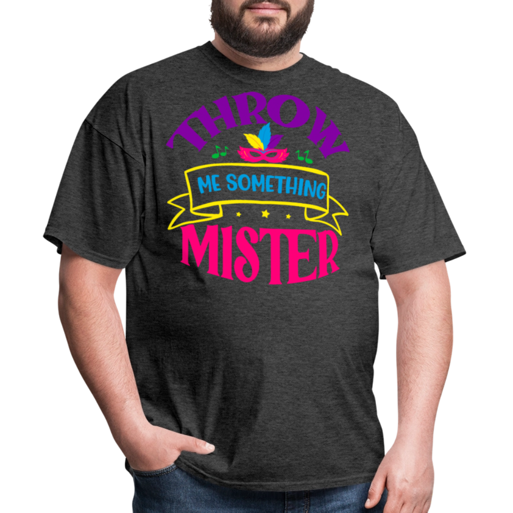 Throw Me Something Mister Mardi Gras T-shirt - heather black