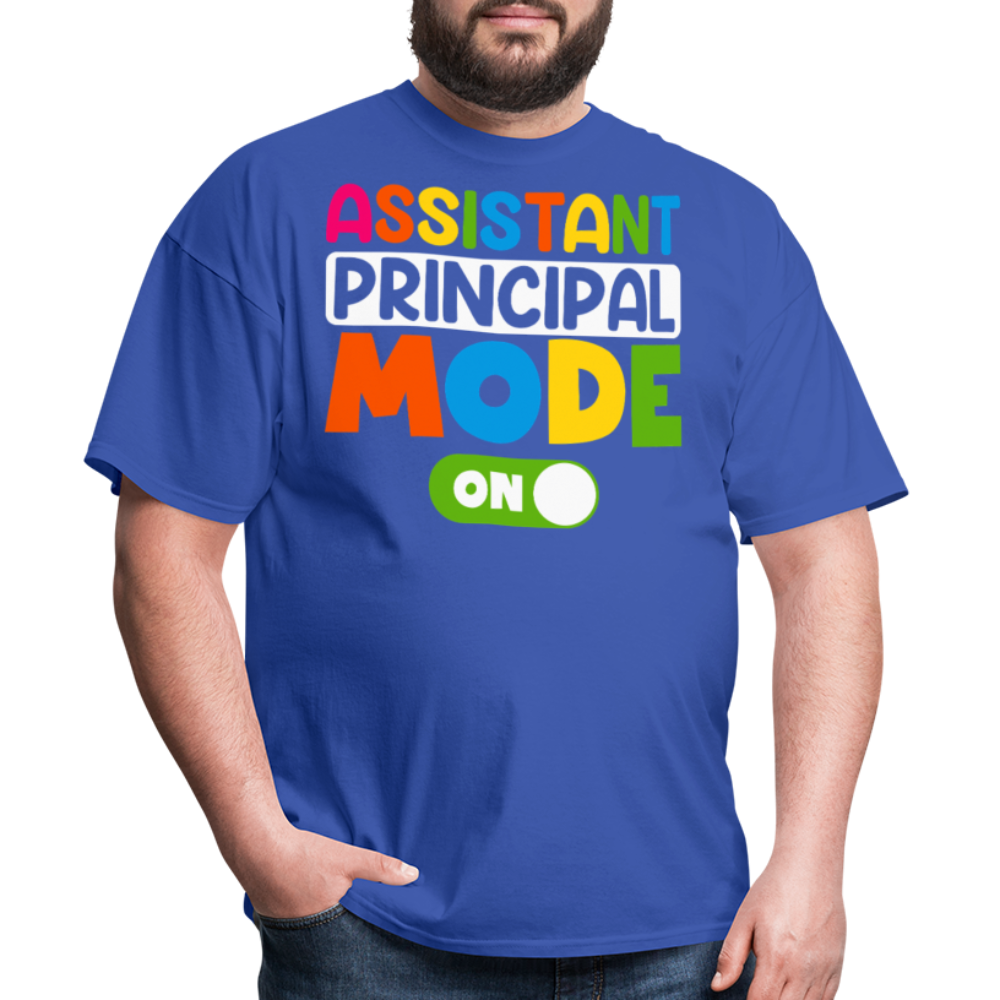 Funny Assistant Principal Shirts For Teachers Principal Mode ON T-shirt - royal blue