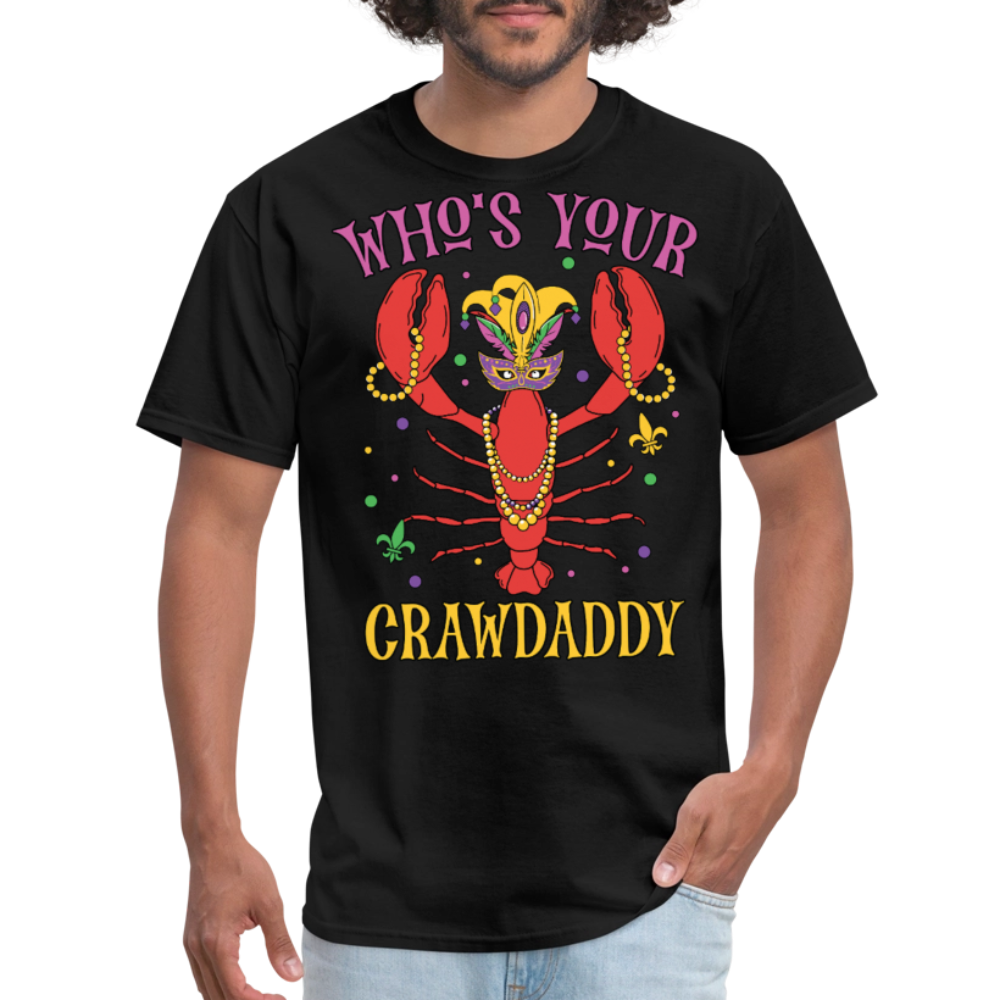 Mardi Gras Crawfish Shirt For Parties Who’s Your Crawdaddy T-shirt - black