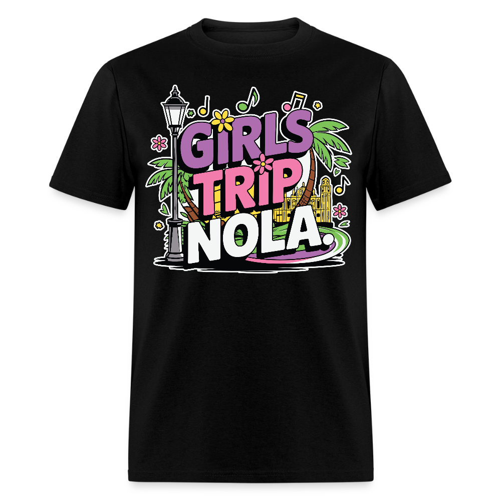 Bachelorette Party Shirt For NOLA Fun Mardi Gras Trip T-shirt - black