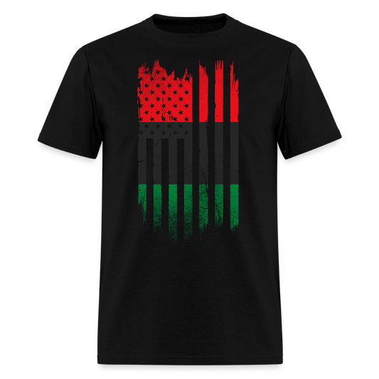 Pan African American Flag Black Liberation T-Shirt - black