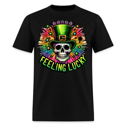 Feeling Lucky Graphic Tee For St Paddy’s T-shirt - black
