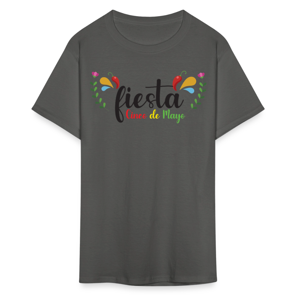 Cute and Festive Cinco De Mayo Fiesta T-shirt - charcoal