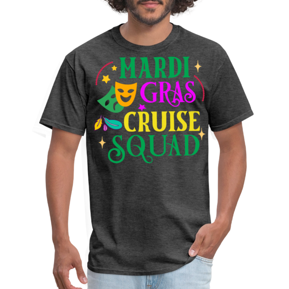 Funny Mardi Gras Cruise Squad Unisex T-shirt - heather black