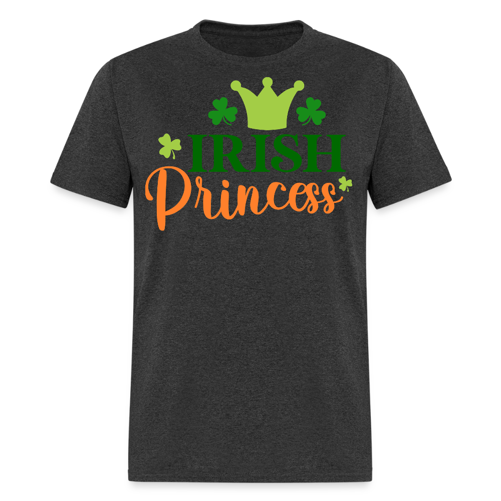 Cute Irish Princess St Patrick’s Day Women T-Shirt - heather black